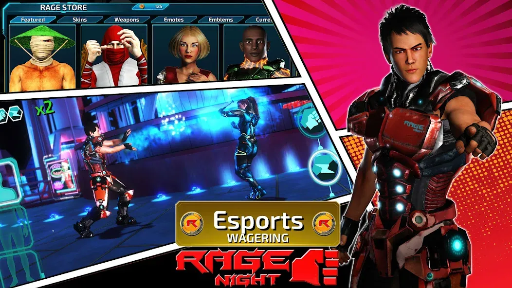 Скачать Rage Night [MOD: безлимитные патроны и здоровье] на телефон — скриншот 5