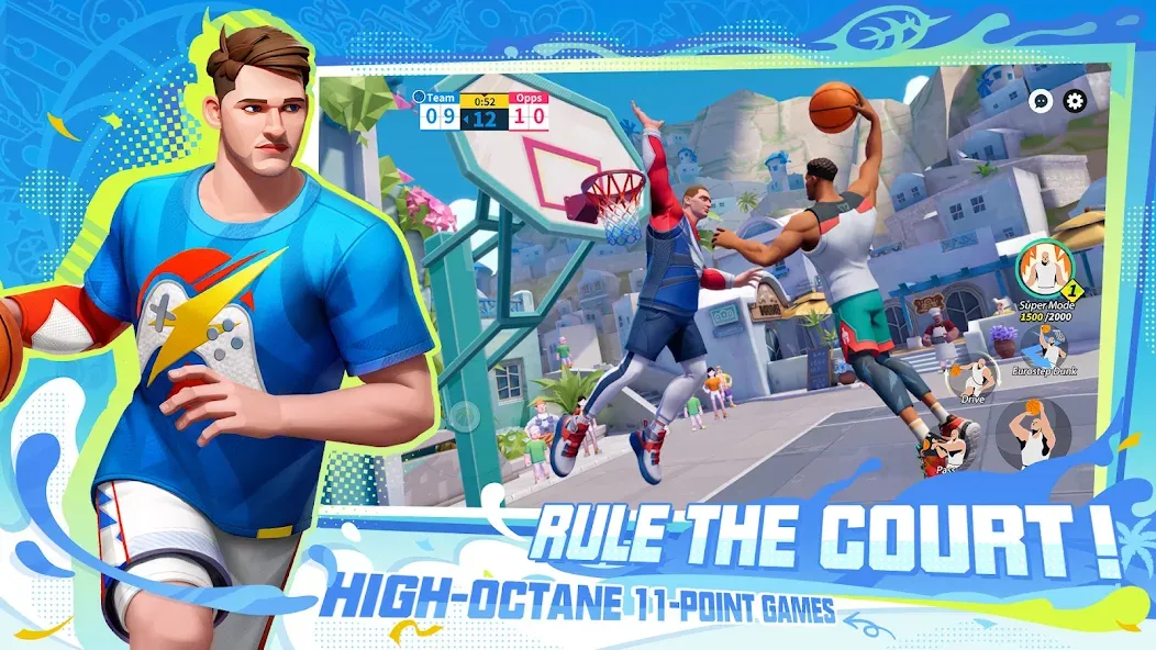 Скачать взлом Dunk City Dynasty [MOD: безлимитные деньги и энергия] — скриншот 2