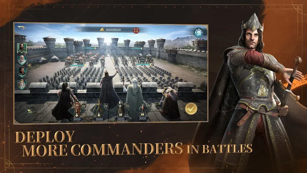 The Lord of the Rings: War [MOD: безлимитные ресурсы и ускоренное развитие] — Скачать бесплатно (APK) — скриншот 1