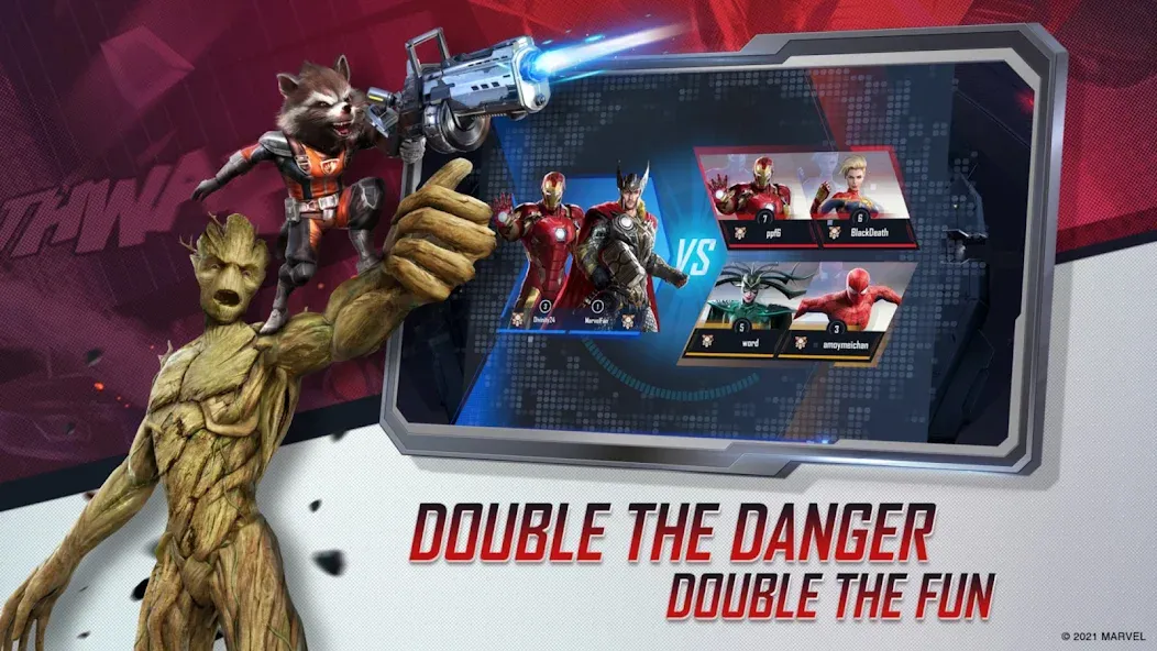 MARVEL Duel [MOD: безлимитные ресурсы и все герои] на Андроид — скриншот 2