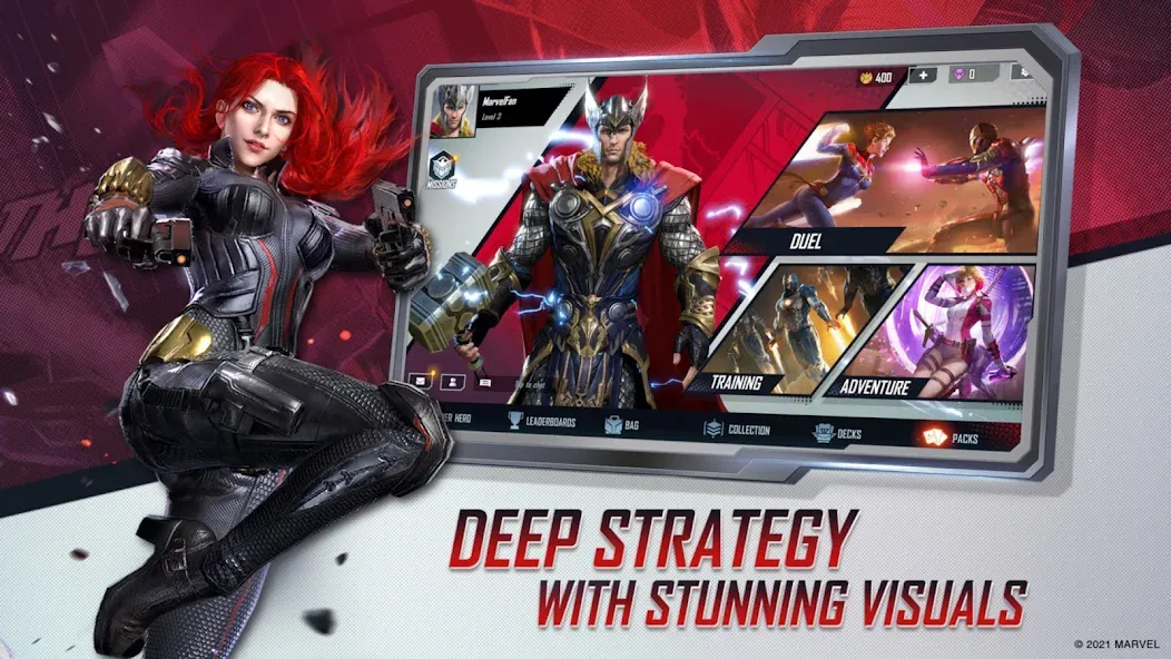 MARVEL Duel [MOD: безлимитные ресурсы и все герои] на Андроид — скриншот 3