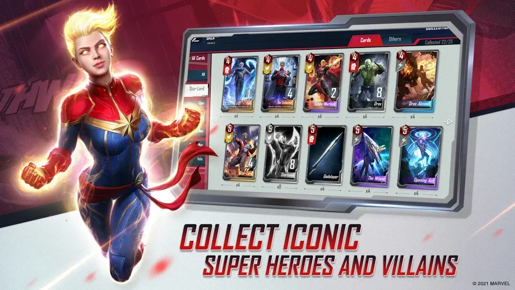 MARVEL Duel [MOD: безлимитные ресурсы и все герои] на Андроид — скриншот 4