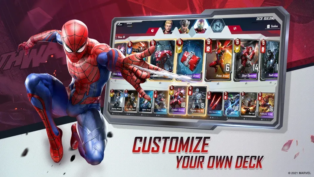 MARVEL Duel [MOD: безлимитные ресурсы и все герои] на Андроид — скриншот 5