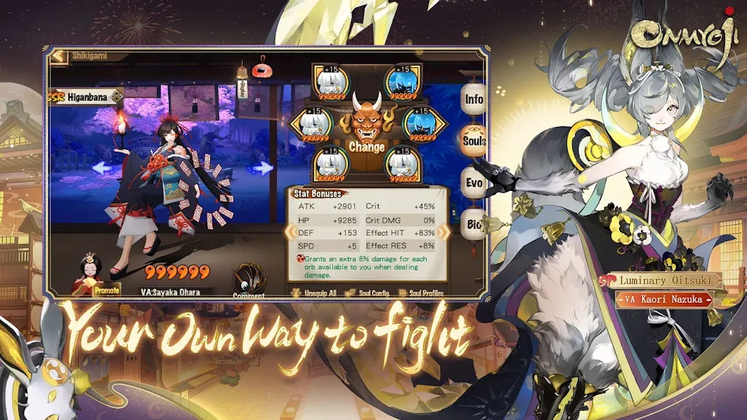 Onmyoji [MOD: безлимитные ресурсы и открытые герои] последняя версия — скриншот 4