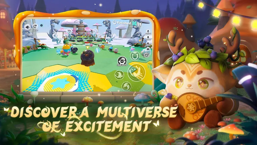 Скачать взлом Eggy Party: Trendy Party Game [MOD: безлимитные ресурсы и открыты костюмы] — скриншот 4