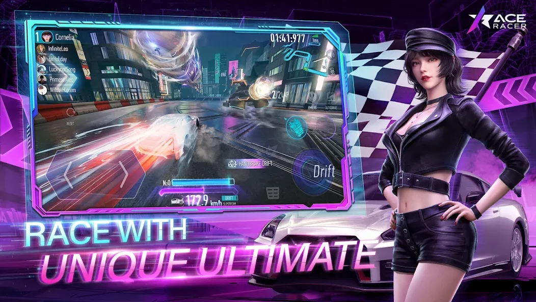 Ace Racer [MOD: безлимитные деньги и топливо] последняя версия — скриншот 1