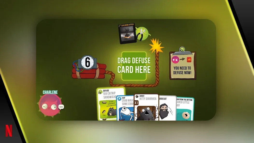 Exploding Kittens - The Game [MOD: без рекламы и бесконечные жизни] — Скачать бесплатно (APK) — скриншот 3