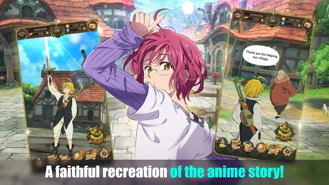 The Seven Deadly Sins [MOD: безлимитные ресурсы и усиленные герои] (Бесплатно / APK) — скриншот 2