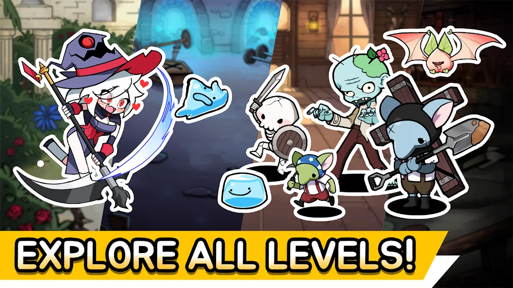 Witch and Council : Idle RPG [MOD: безлимитные деньги и мана] — Скачать бесплатно (APK) — скриншот 1
