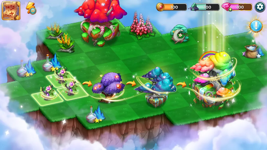 Merge Adventure: Magic Dragons [MOD: безлимитные монеты и энергия] — Скачать бесплатно (APK) — скриншот 1