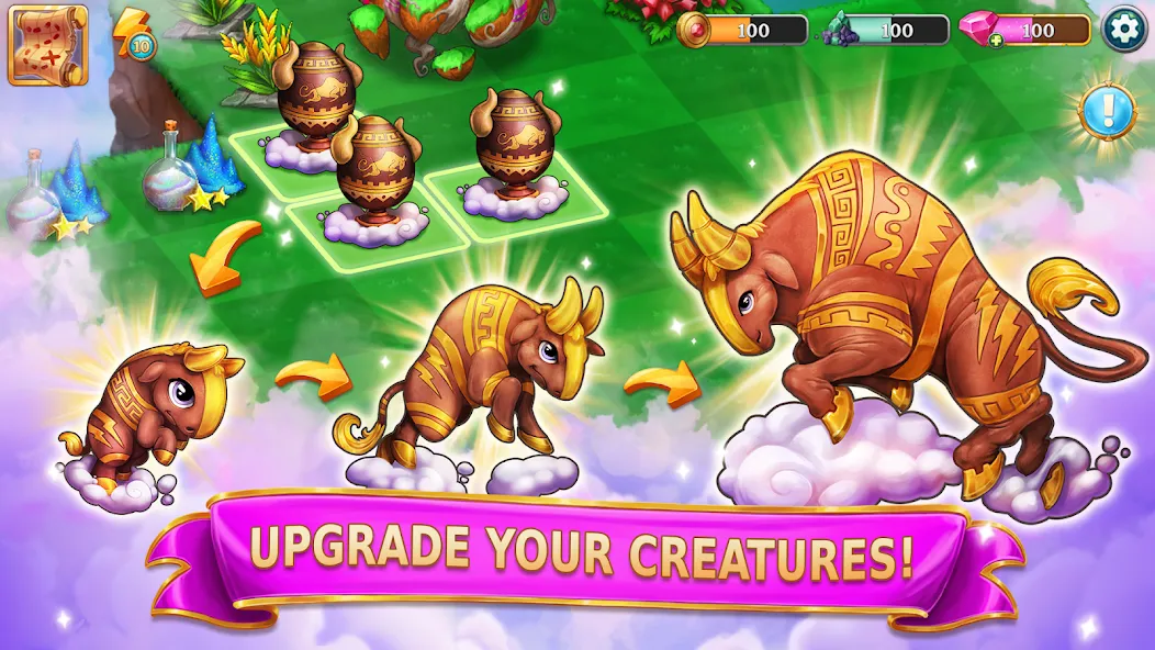Merge Adventure: Magic Dragons [MOD: безлимитные монеты и энергия] — Скачать бесплатно (APK) — скриншот 2