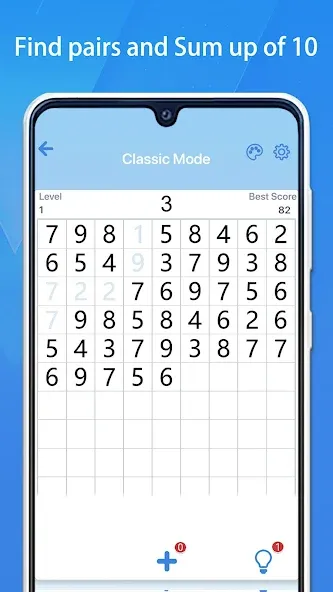 Скачать Number Match - 10 & Pairs [MOD: без рекламы и подсказки доступны] — скриншот 1