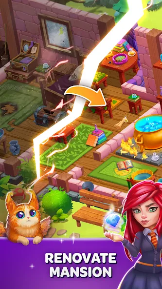 Скачать взлом Becharmed - Match 3 Games [MOD: безлимитные жизни и бустеры] — скриншот 1