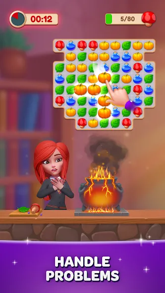Скачать взлом Becharmed - Match 3 Games [MOD: безлимитные жизни и бустеры] — скриншот 2
