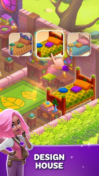 Скачать взлом Becharmed - Match 3 Games [MOD: безлимитные жизни и бустеры] — скриншот 3