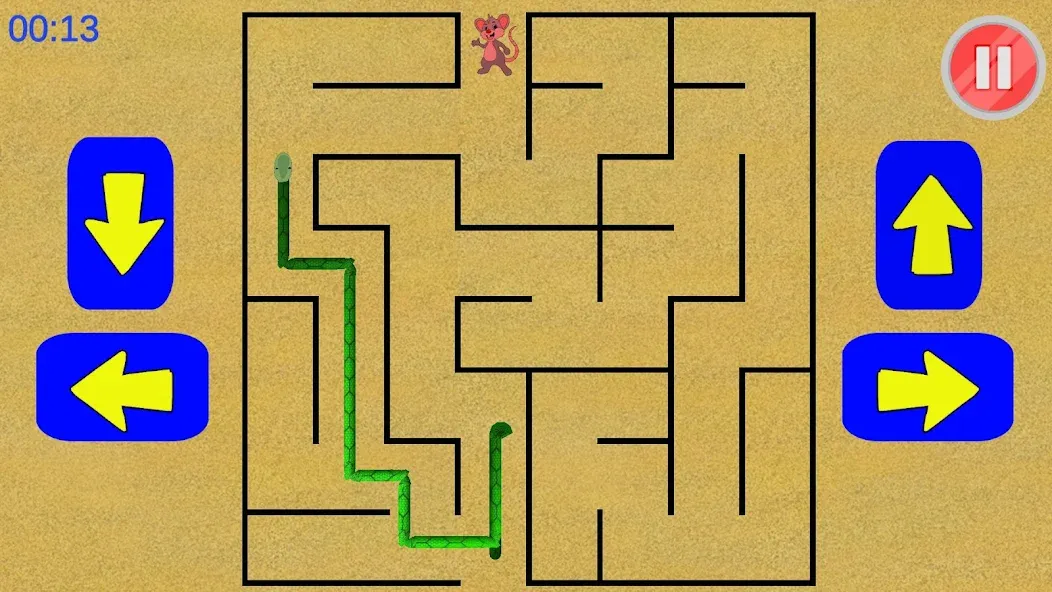 Snake Maze game [MOD: без рекламы и бесконечные жизни] последняя версия — скриншот 4
