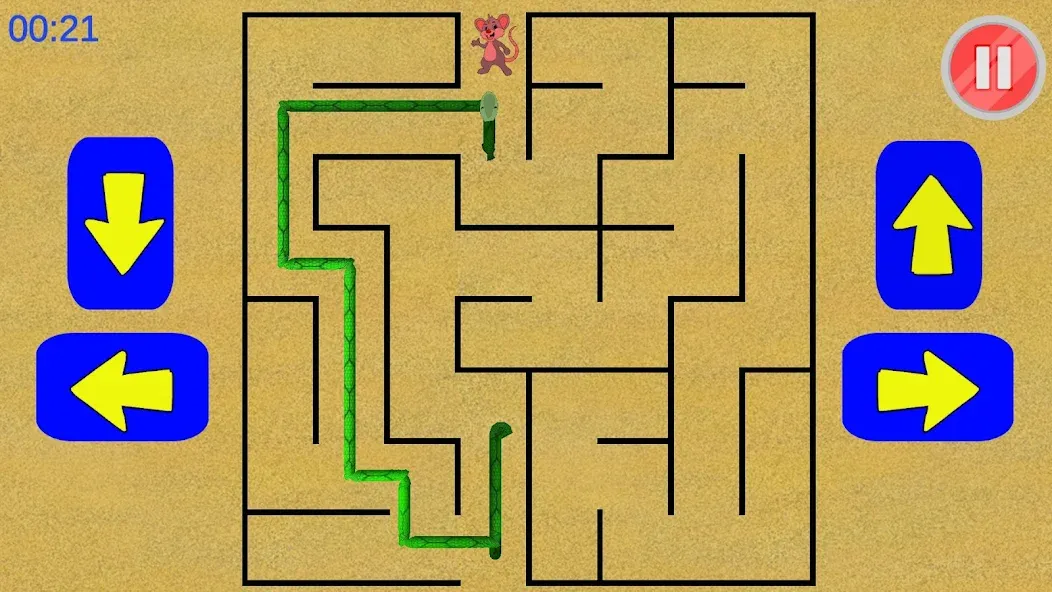 Snake Maze game [MOD: без рекламы и бесконечные жизни] последняя версия — скриншот 5
