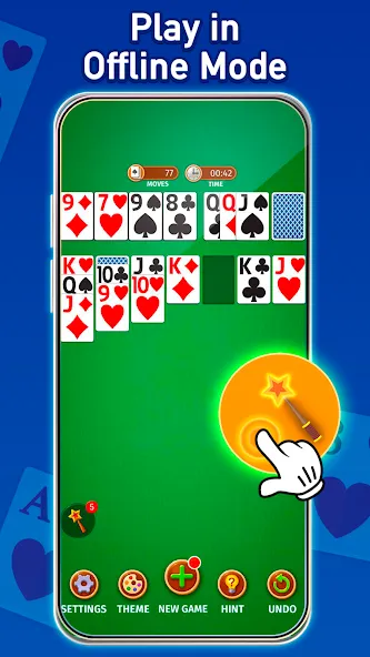 Скачать Solitaire: Classic Card Game [MOD: безлимитные подсказки и отмены] — скриншот 5
