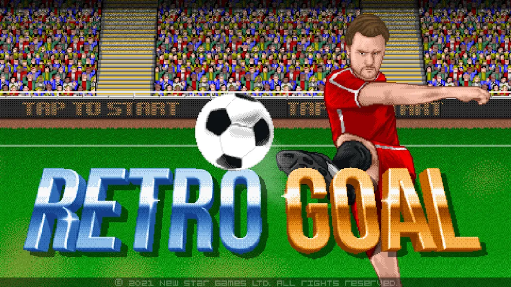 Взломанная Retro Goal [MOD: безлимитные деньги и энергия] на Андроид — скриншот 1