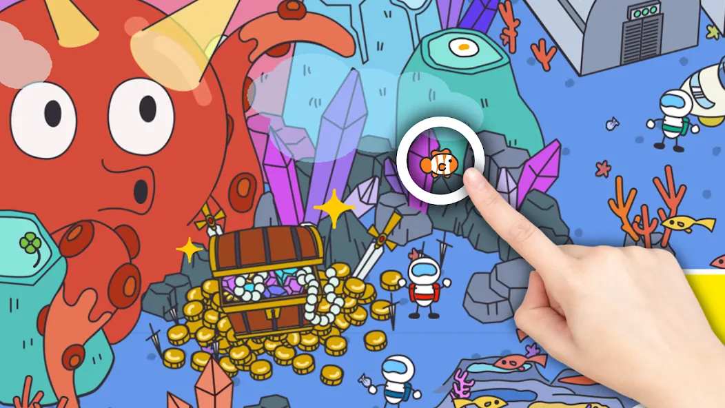 Скачать Happy Find : Hidden Objects [MOD: подсказки без ограничений и все уровни открыты] — скриншот 1