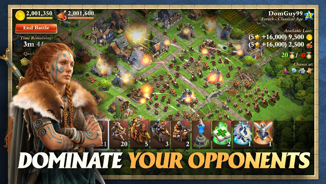 DomiNations Asia [MOD: безлимитные ресурсы и ускоренное развитие] на Андроид — скриншот 1