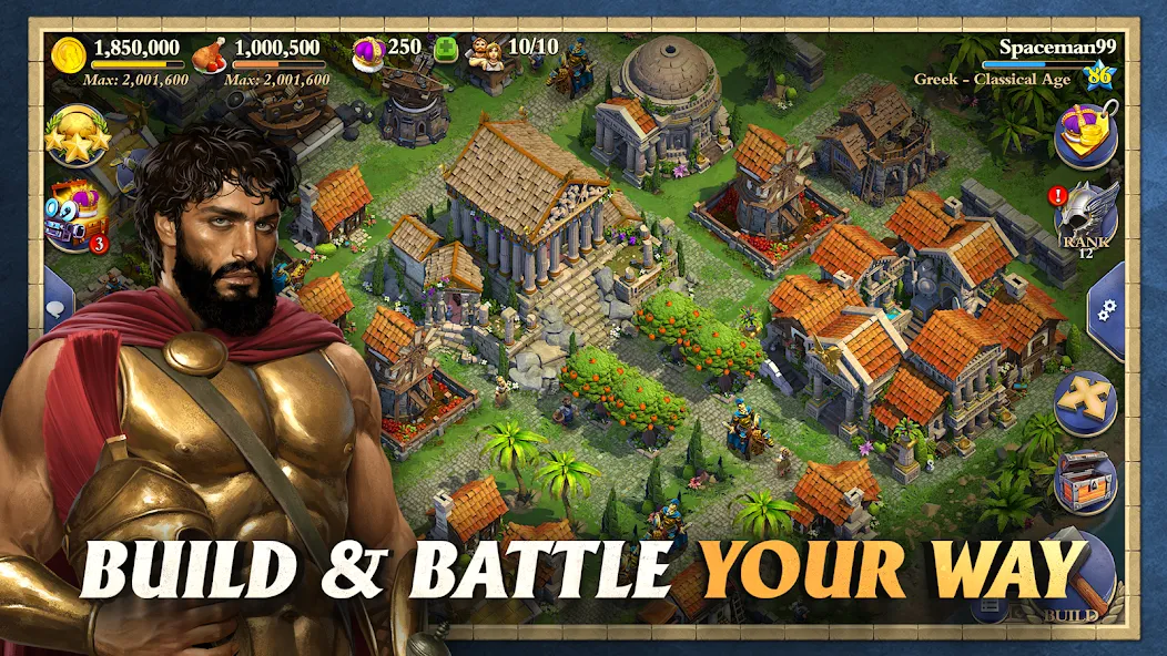 DomiNations Asia [MOD: безлимитные ресурсы и ускоренное развитие] на Андроид — скриншот 3