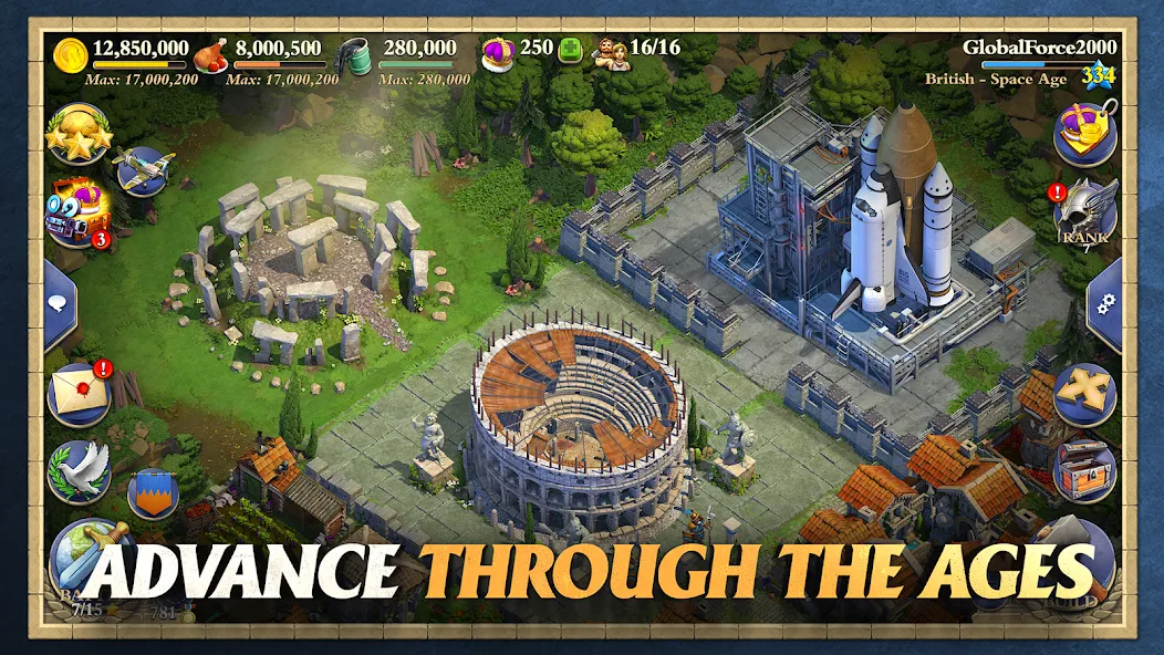 DomiNations Asia [MOD: безлимитные ресурсы и ускоренное развитие] на Андроид — скриншот 4