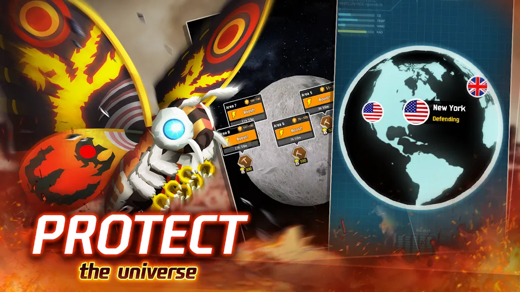 Godzilla Defense Force [MOD: безлимитные деньги и усиленная защита] (Бесплатно / APK) — скриншот 3