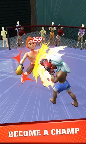 Скачать взлом Muscle Tycoon 3D: MMA Boxing [MOD: безлимитные деньги и сила] — скриншот 5