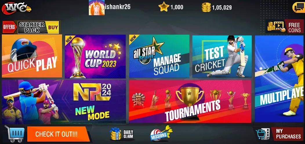 Скачать World Cricket Championship 2 [MOD: безлимитные деньги и все команды открыты] — скриншот 5