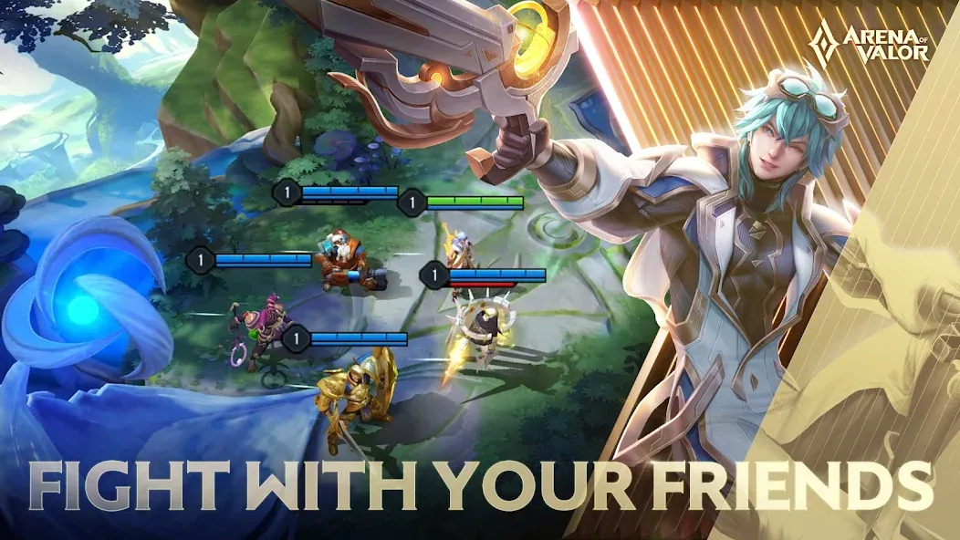 Arena of Valor [MOD: безлимитные ресурсы и усиленные герои] на Андроид — скриншот 1