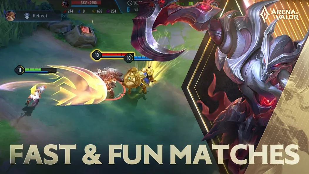 Arena of Valor [MOD: безлимитные ресурсы и усиленные герои] на Андроид — скриншот 2