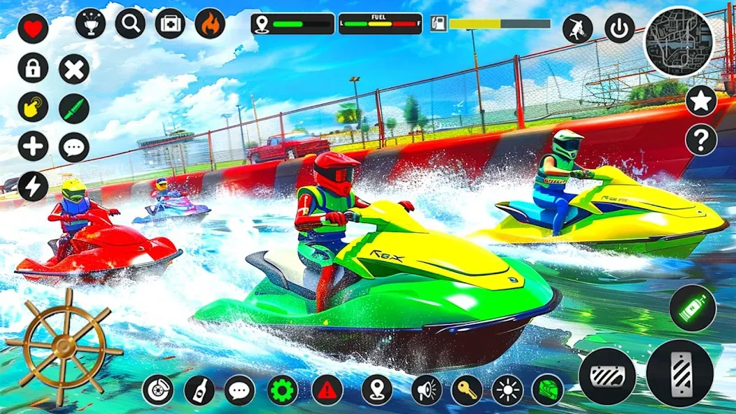 Скачать Jetski Boat Racing: Boat Games [MOD: безлимитные деньги и топливо] на телефон — скриншот 2
