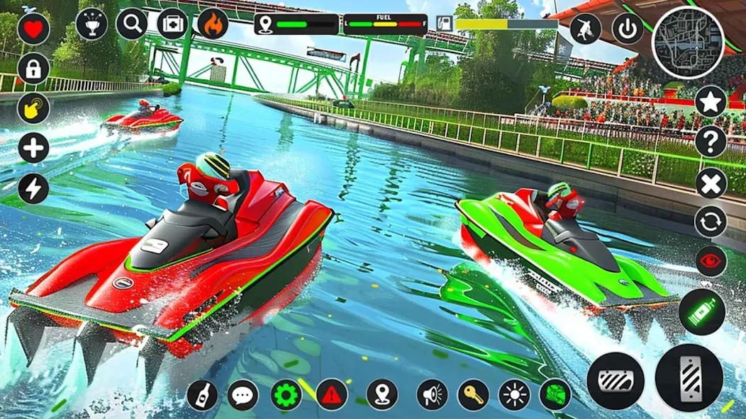 Скачать Jetski Boat Racing: Boat Games [MOD: безлимитные деньги и топливо] на телефон — скриншот 4