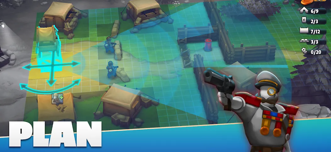 Скачать GUNS UP! Mobile War Strategy [MOD: безлимитные ресурсы и мощная армия] — скриншот 2