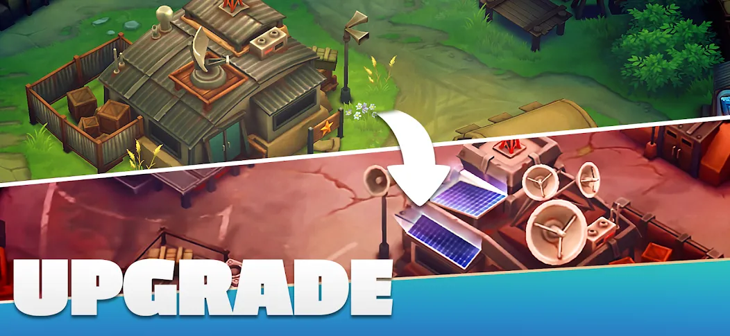 Скачать GUNS UP! Mobile War Strategy [MOD: безлимитные ресурсы и мощная армия] — скриншот 3
