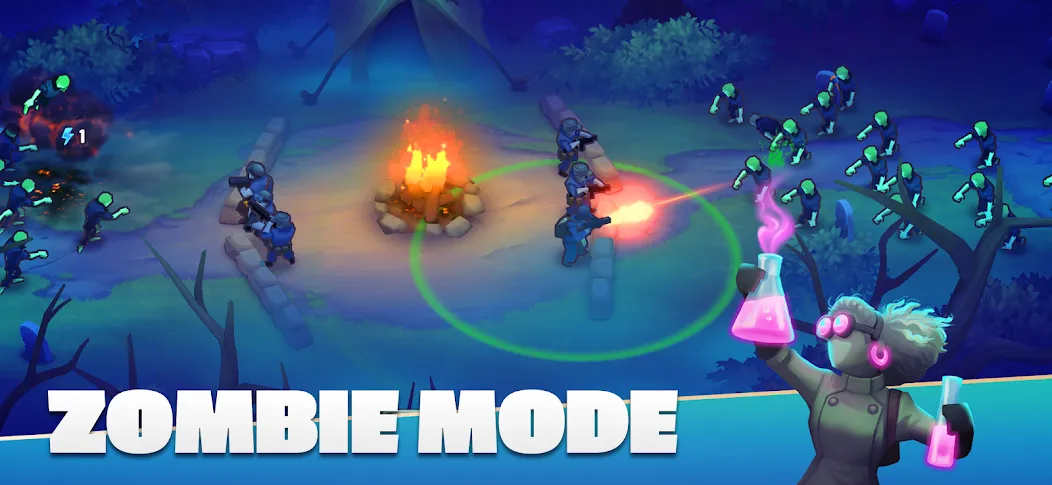 Скачать GUNS UP! Mobile War Strategy [MOD: безлимитные ресурсы и мощная армия] — скриншот 4