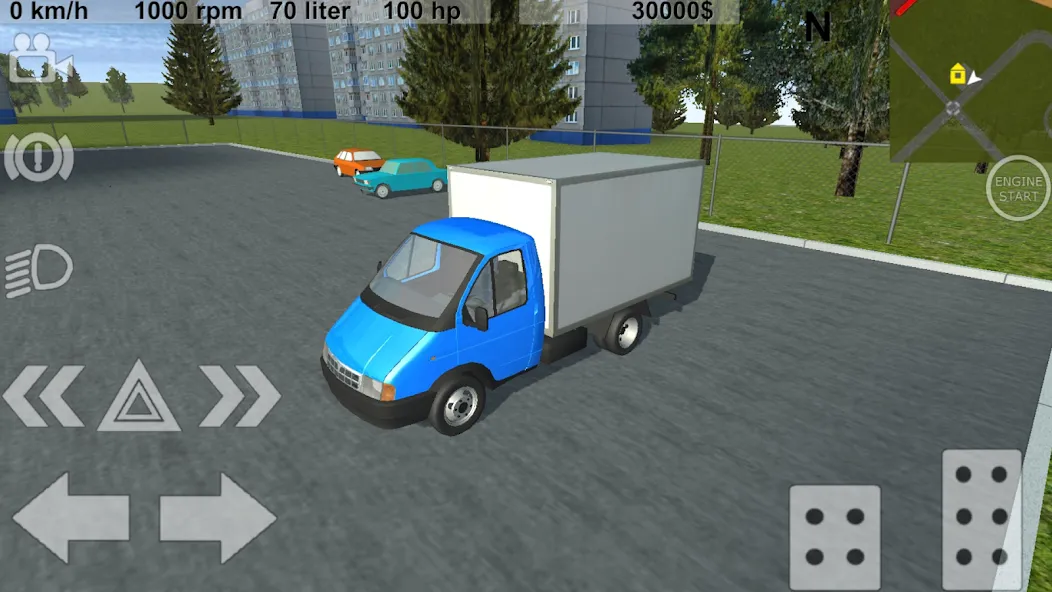 Russian Light Truck Simulator [MOD: безлимитные деньги и топливо] (Бесплатно / APK) — скриншот 1