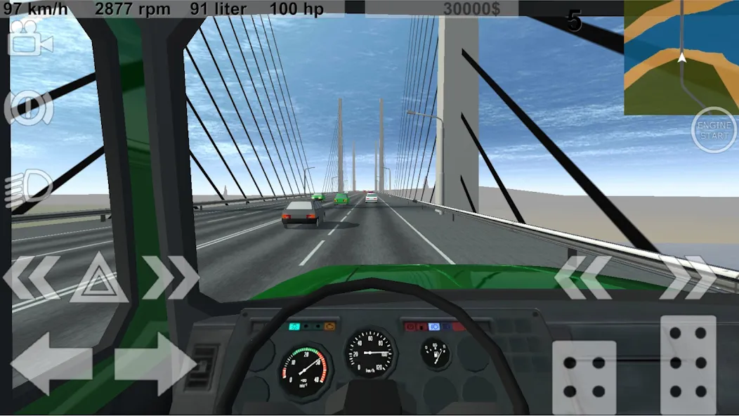 Russian Light Truck Simulator [MOD: безлимитные деньги и топливо] (Бесплатно / APK) — скриншот 2