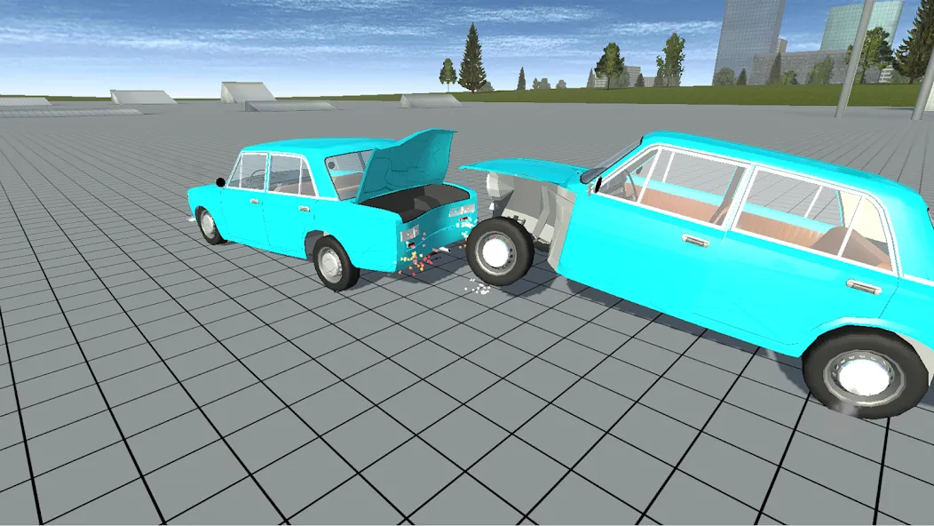 Скачать взлом Simple Car Crash Physics Sim [MOD: реалистичная физика и разрушения] — скриншот 4
