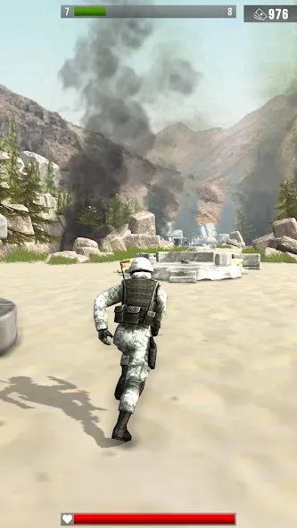 Infantry Attack: War 3D FPS [MOD: безлимитные деньги и оружие] (Бесплатно / APK) — скриншот 1