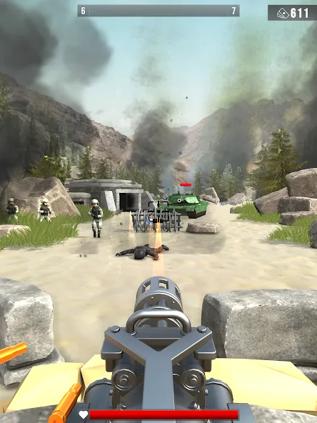 Infantry Attack: War 3D FPS [MOD: безлимитные деньги и оружие] (Бесплатно / APK) — скриншот 5