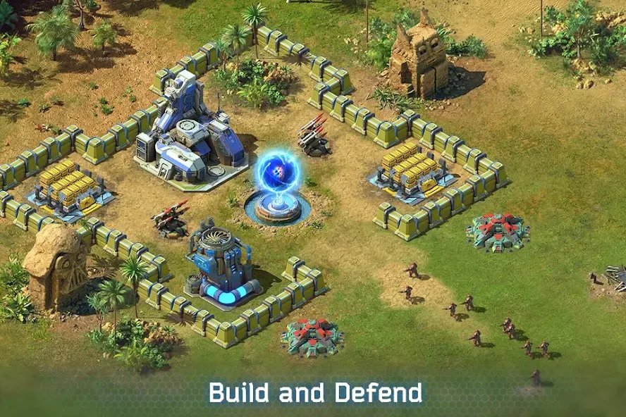 Взломанная Battle for the Galaxy [MOD: безлимитные ресурсы и мощная армия] на Андроид — скриншот 1