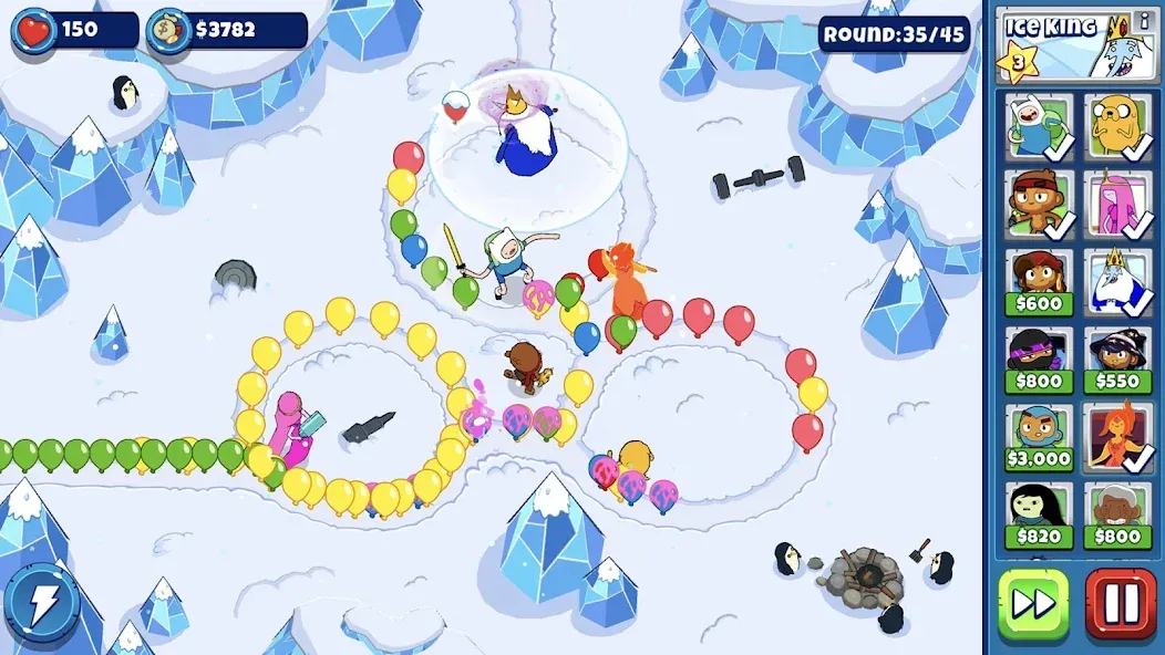 Bloons Adventure Time TD [MOD: безлимитные деньги и персонажи] — Скачать бесплатно (APK) — скриншот 1