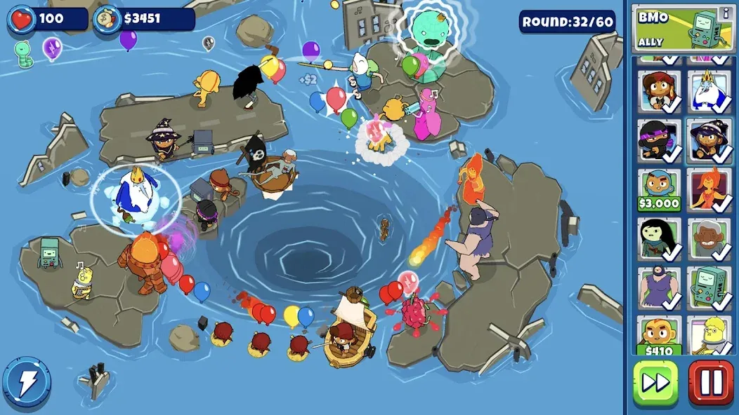 Bloons Adventure Time TD [MOD: безлимитные деньги и персонажи] — Скачать бесплатно (APK) — скриншот 2