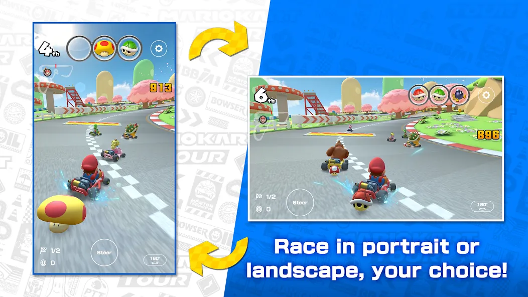 Mario Kart Tour [MOD: безлимитные монеты и разблокированы все карты] последняя версия — скриншот 3