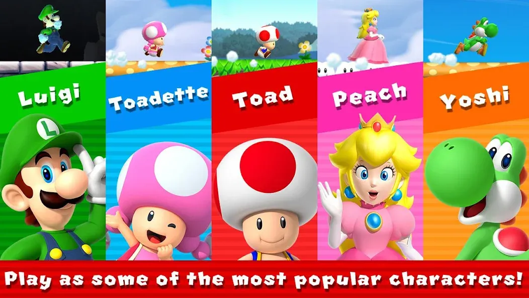 Super Mario Run [MOD: безлимитные монеты и разблокированы уровни] — Скачать бесплатно (APK) — скриншот 3