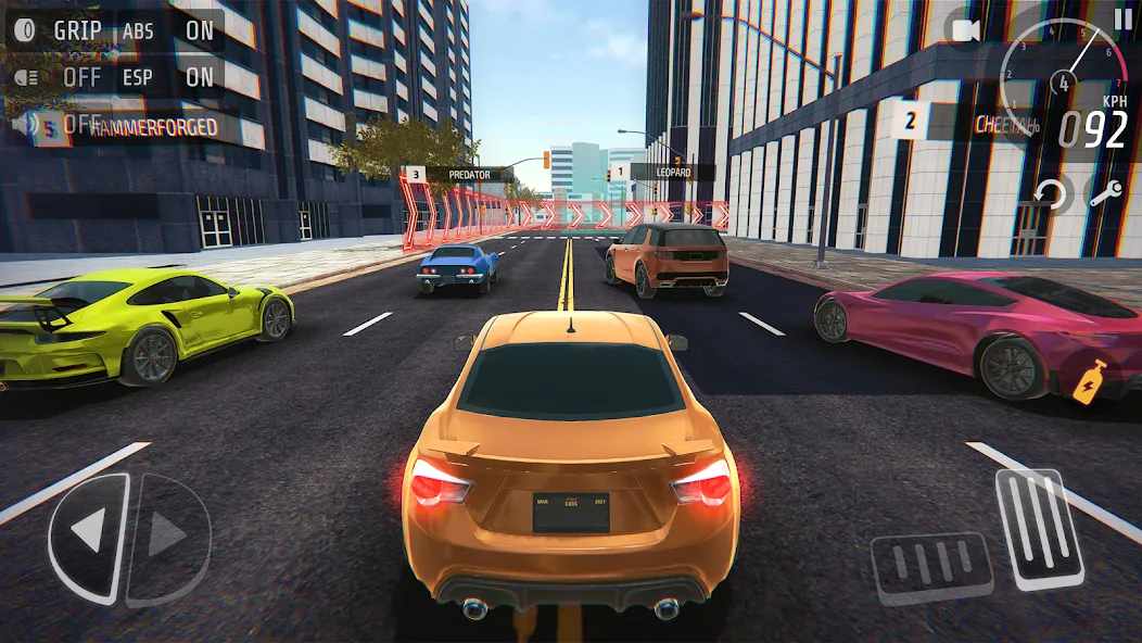 Взломанная Nitro Speed car racing games [MOD: безлимитные деньги и топливо] на Андроид — скриншот 1