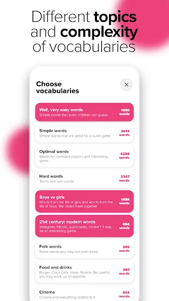 Скачать взлом Alias - Word board game [MOD: безлимитные подсказки и очки] — скриншот 3