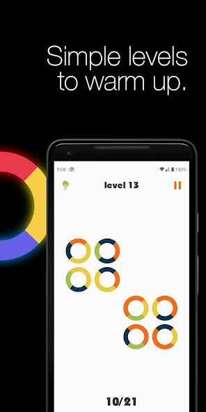 Logic circles. Puzzle game. [MOD: безлимитные подсказки и все уровни открыты] — Скачать бесплатно (APK) — скриншот 2